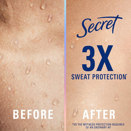 Clinical Strength Antiperspirant and Deodorant for Women, 3X Stress Sweat Protection, PH Balancing Minerals, Invisible Solid, Clean Lavender Scent, 2.6 Oz